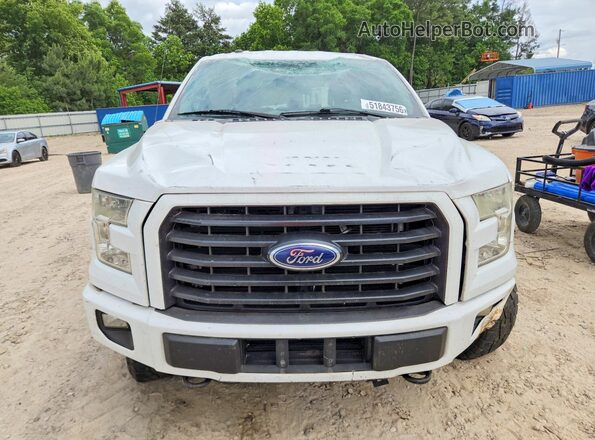 1FTEX1EP4HFA95376 2017 FORD F150 White წინა ხედი