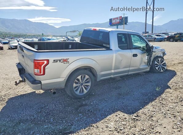 1FTEX1EP4HFC27942 2017 FORD F150 Серебряный Задняя правая четверть