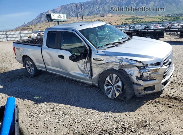 1FTEX1EP4HFC27942 2017 FORD F150 Серебряный Передняя правая четверть