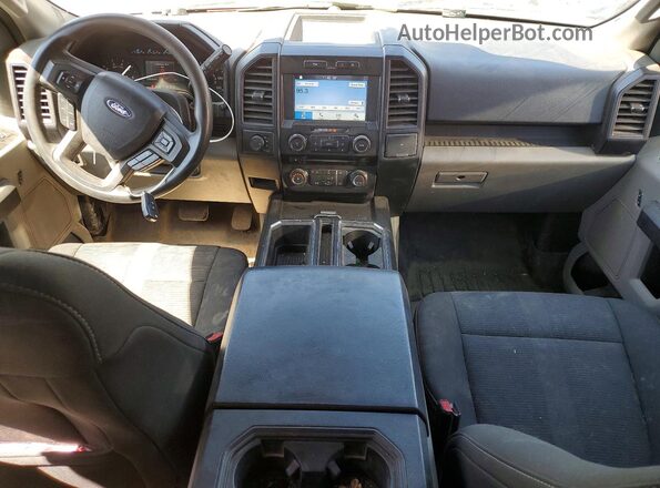 1FTEX1EP4HFC27942 2017 FORD F150 Серебряный Вид панели приборов