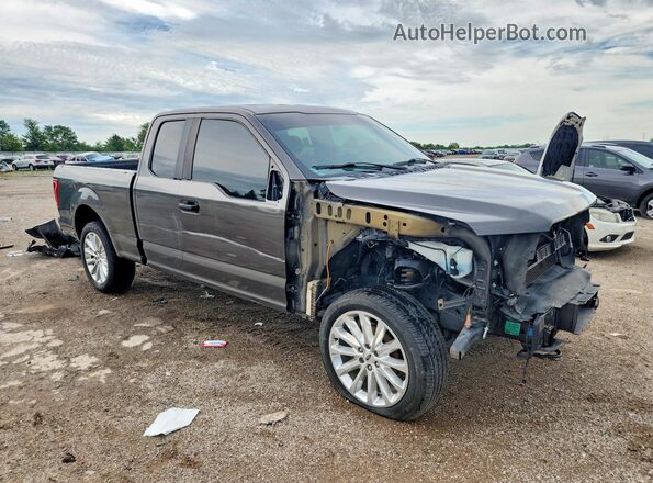 1FTEX1EP4HKC79708 2017 FORD F150 Gray Przód prawy