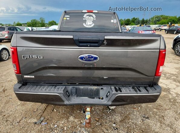 1FTEX1EP4HKC79708 2017 FORD F150 Gray Widok z tyłu