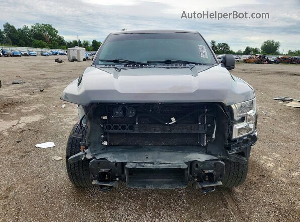 1FTEX1EP4HKC79708 2017 FORD F150 Gray Widok z przodu