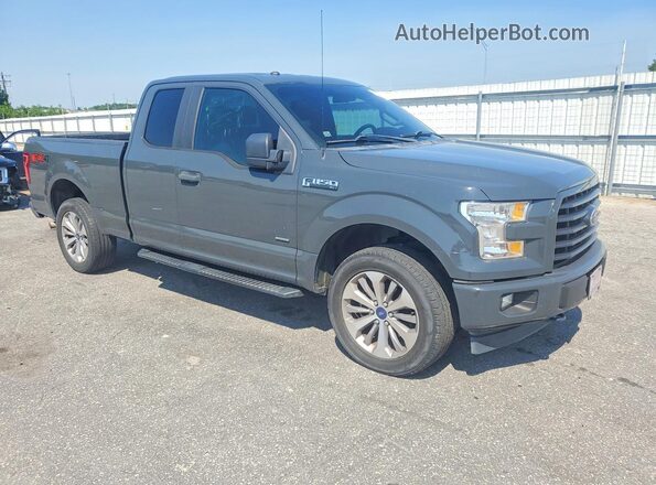 1FTEX1EP4HKE07347 2017 FORD F150 Black Передня права чверть