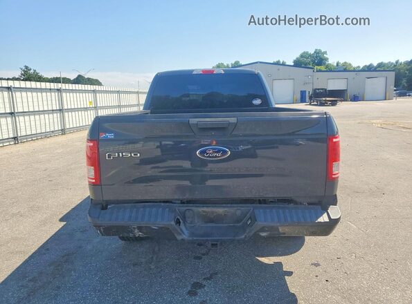 1FTEX1EP4HKE07347 2017 FORD F150 Black Вид ззаду