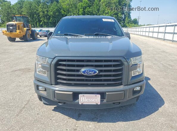 1FTEX1EP4HKE07347 2017 FORD F150 Black Вид спереду