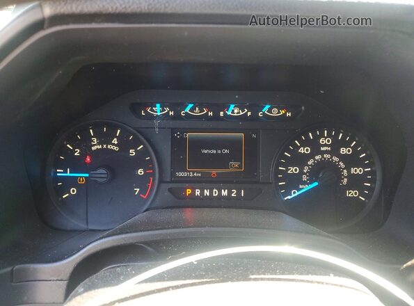 1FTEX1EP4HKE07347 2017 FORD F150 Black Вид щитка приладів