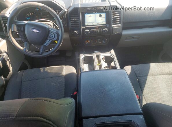 1FTEX1EP4HKE07347 2017 FORD F150 Black Вид панелі приладів
