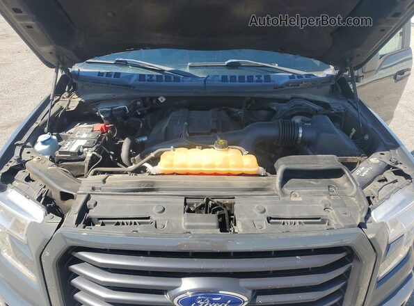 1FTEX1EP4HKE07347 2017 FORD F150 Black Вид задньої частини салону