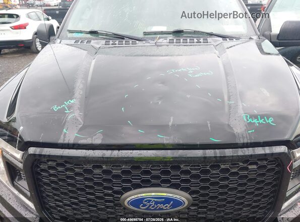 1FTEX1EP4JFA40397 2018 FORD F150 Black Widok z przodu