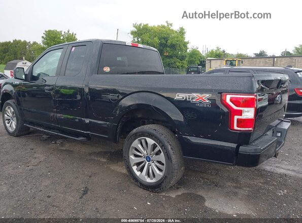 1FTEX1EP4JFA40397 2018 FORD F150 Black Tył lewy