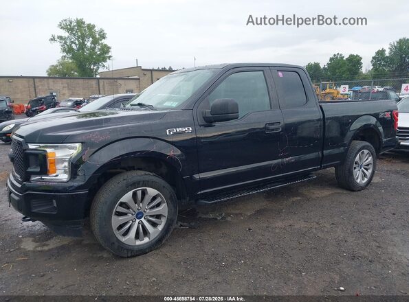 1FTEX1EP4JFA40397 2018 FORD F150 Black Przód lewy