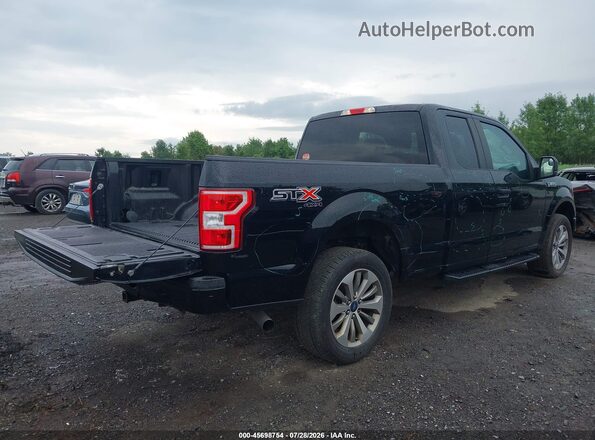 1FTEX1EP4JFA40397 2018 FORD F150 Black Tył prawy