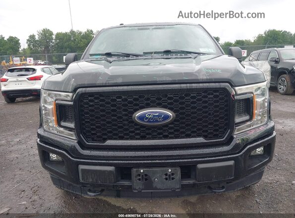 1FTEX1EP4JFA40397 2018 FORD F150 Black Widok zestawu wskaźników