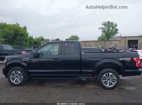1FTEX1EP4JFA40397 2018 FORD F150 Black Widok wnętrza 360 stopni