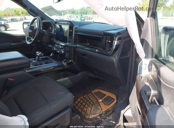 1FTEX1EP4MFA57382 2021 FORD F150 Black Front interior view