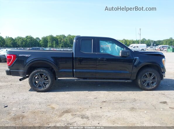 1FTEX1EP4MFA57382 2021 FORD F150 Black Rear interior view