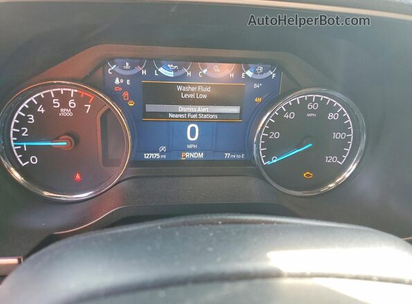 1FTEX1EP4MKD20610 2021 FORD F150 Gray Вид щитка приладів