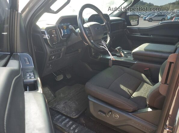 1FTEX1EP4MKD20610 2021 FORD F150 Gray Вид панелі приладів