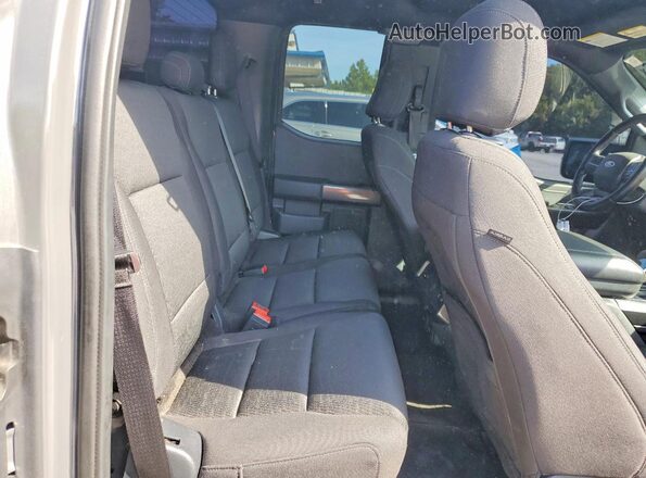 1FTEX1EP4MKD20610 2021 FORD F150 Gray Вид задніх сидінь
