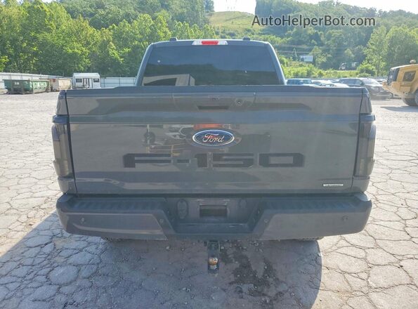 1FTEX1EP4MKD20610 2021 FORD F150 Gray Вид ззаду