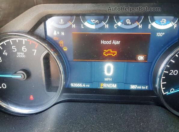 1FTEX1EP4NKD40583 2022 FORD F150 White Widok zestawu wskaźników