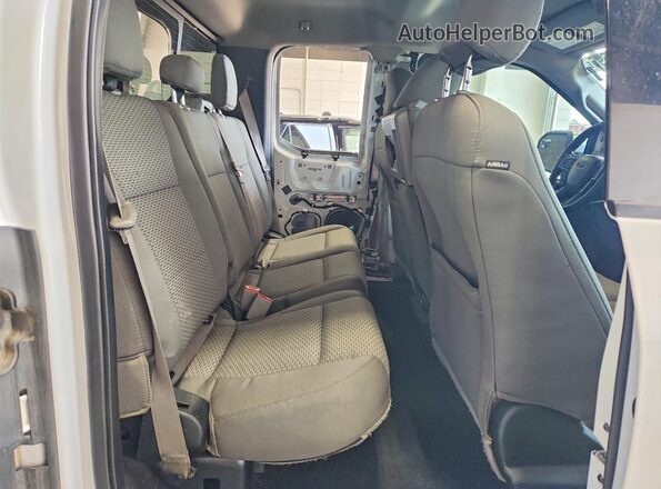 1FTEX1EP5GFC07410 2016 FORD F150 White Rear seats view