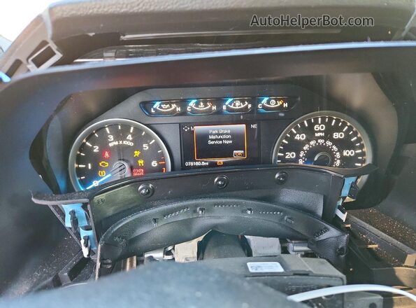 1FTEX1EP5HFA38913 2017 FORD F150 Белый Вид щитка приборов