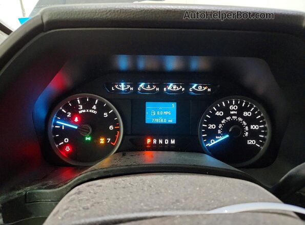 1FTEX1EP5JFE06495 2018 FORD F150 Black Vista del cuadro de instrumentos