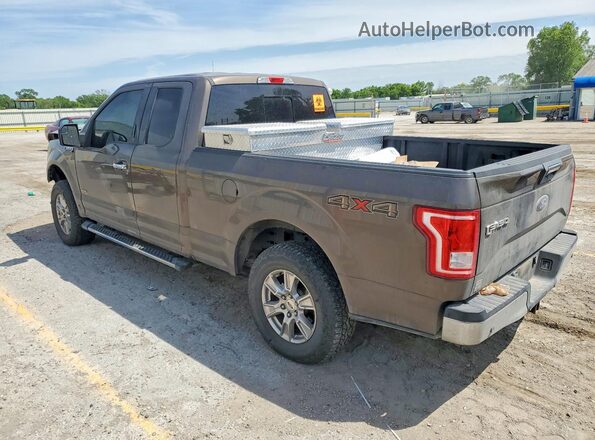 1FTEX1EP6GFD17298 2016 FORD F150 Brown Tył lewy