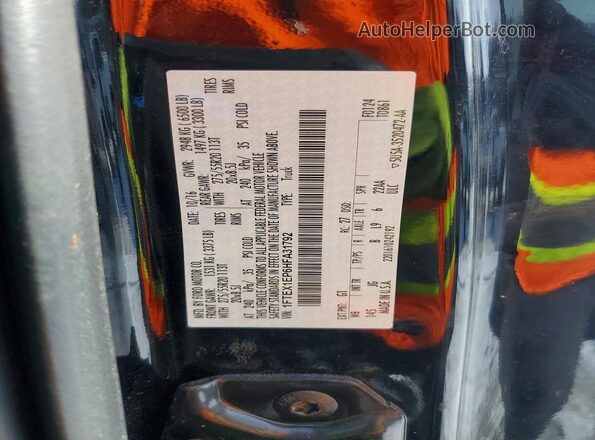1FTEX1EP6HFA31792 2017 FORD F150 Black Շարժիչի բաժամունքի տեսք
