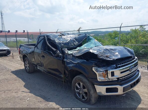 1FTEX1EP6JKG08236 2018 FORD F150 Black Front view