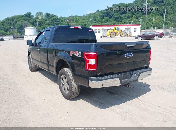 1FTEX1EP6JKG08236 2018 FORD F150 Black Rear left
