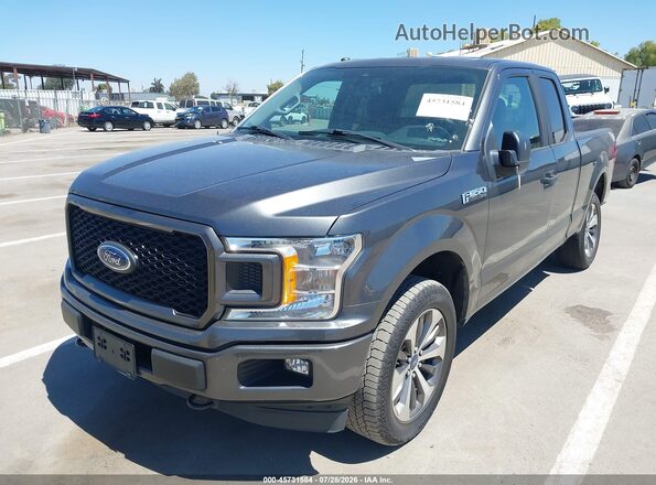 1FTEX1EP6KFA36515 2019 FORD F150 Gray Przód lewy