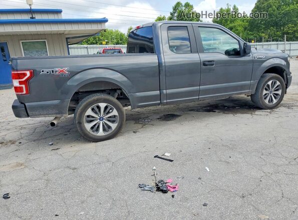 1FTEX1EP6KKF24323 2019 FORD F150 Gray Trasero derecho