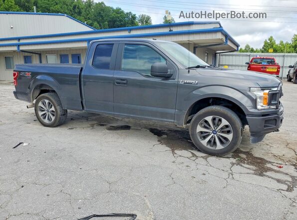 1FTEX1EP6KKF24323 2019 FORD F150 Gray Delantero derecho