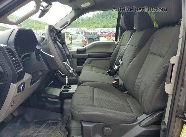 1FTEX1EP6KKF24323 2019 FORD F150 Gray Vista interior delantera