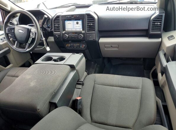 1FTEX1EP6KKF24323 2019 FORD F150 Gray Vista del salpicadero