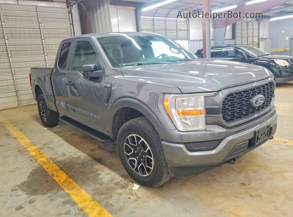 1FTEX1EP6NFA60026 2022 FORD F150 Gray წინა მარჯვენა