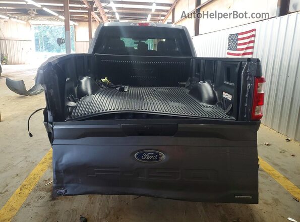 1FTEX1EP6NFA60026 2022 FORD F150 Gray უკანა ხედი