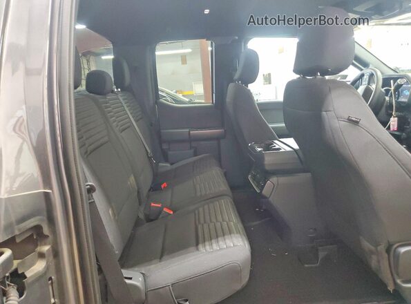1FTEX1EP6NFA60026 2022 FORD F150 Gray უკანა სავარძლების ხედი