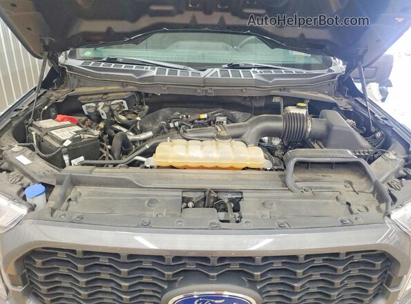1FTEX1EP6NFA60026 2022 FORD F150 Gray უკანა სალონის ხედი