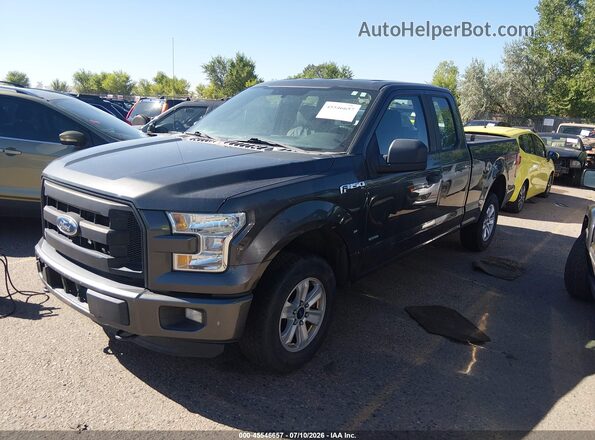 1FTEX1EP7GFA64489 2016 FORD F150 Black წინა მარცხენა ხედი სამი მეოთხედიდან