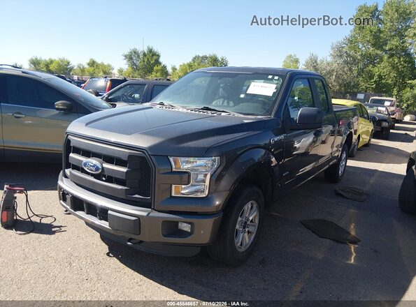 1FTEX1EP7GFA64489 2016 FORD F150 Black ხელსაწყოთა პანელის ხედი
