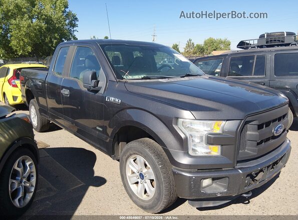 1FTEX1EP7GFA64489 2016 FORD F150 Black უკანა სალონის ხედი