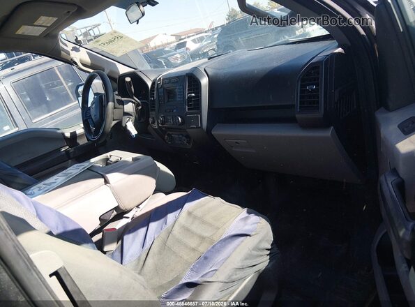 1FTEX1EP7GFA64489 2016 FORD F150 Black წინა სალონის ხედი