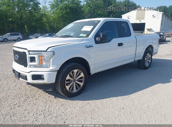 1FTEX1EP7JFC21560 2018 FORD F150 White წინა მარცხენა ხედი სამი მეოთხედიდან