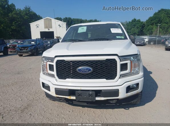 1FTEX1EP7JFC21560 2018 FORD F150 White ხელსაწყოთა პანელის ხედი