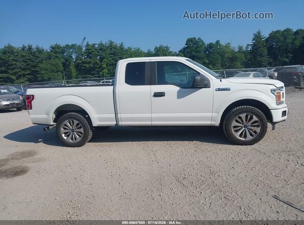 1FTEX1EP7JFC21560 2018 FORD F150 White უკანა სალონის ხედი