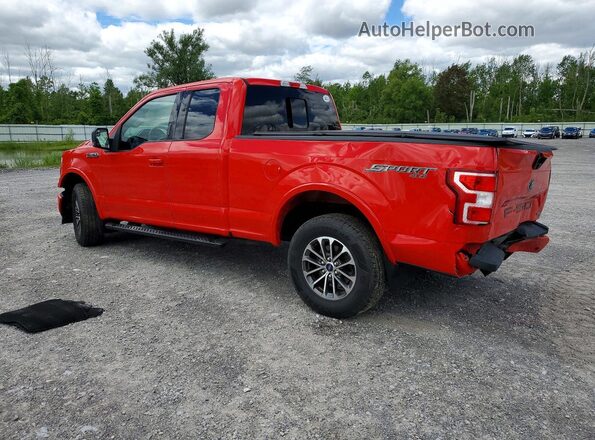 1FTEX1EP7JFE75107 2018 FORD F150 Red Задня ліва чверть